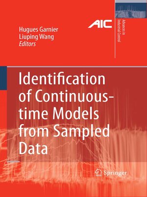 cover image of Identification of Continuous-time Models from Sampled Data